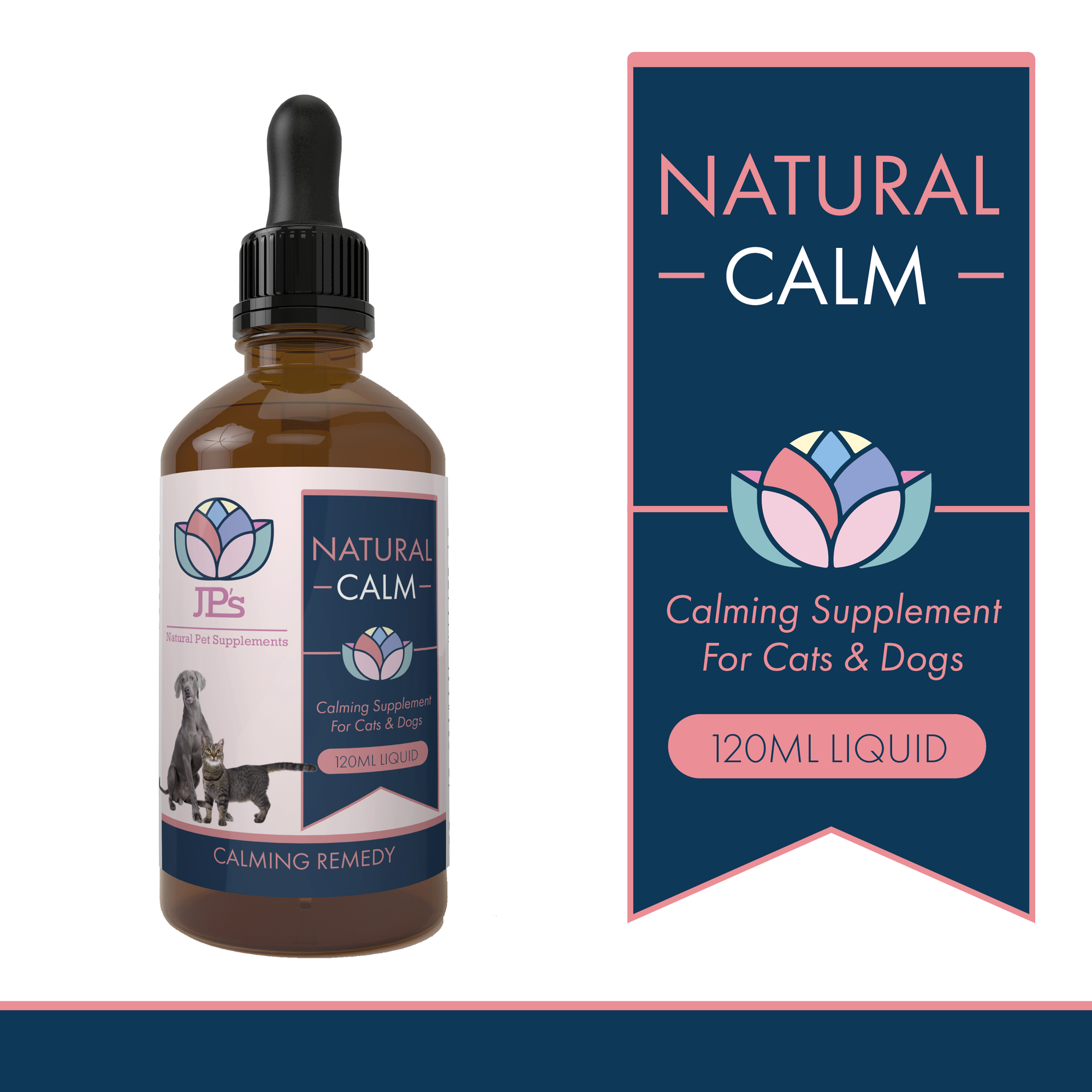 Natural calming supplements for dogs and cats