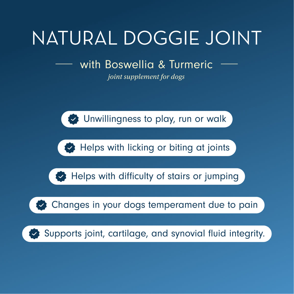 Natural Dog Joint Supplement with Boswellia &amp; Turmeric