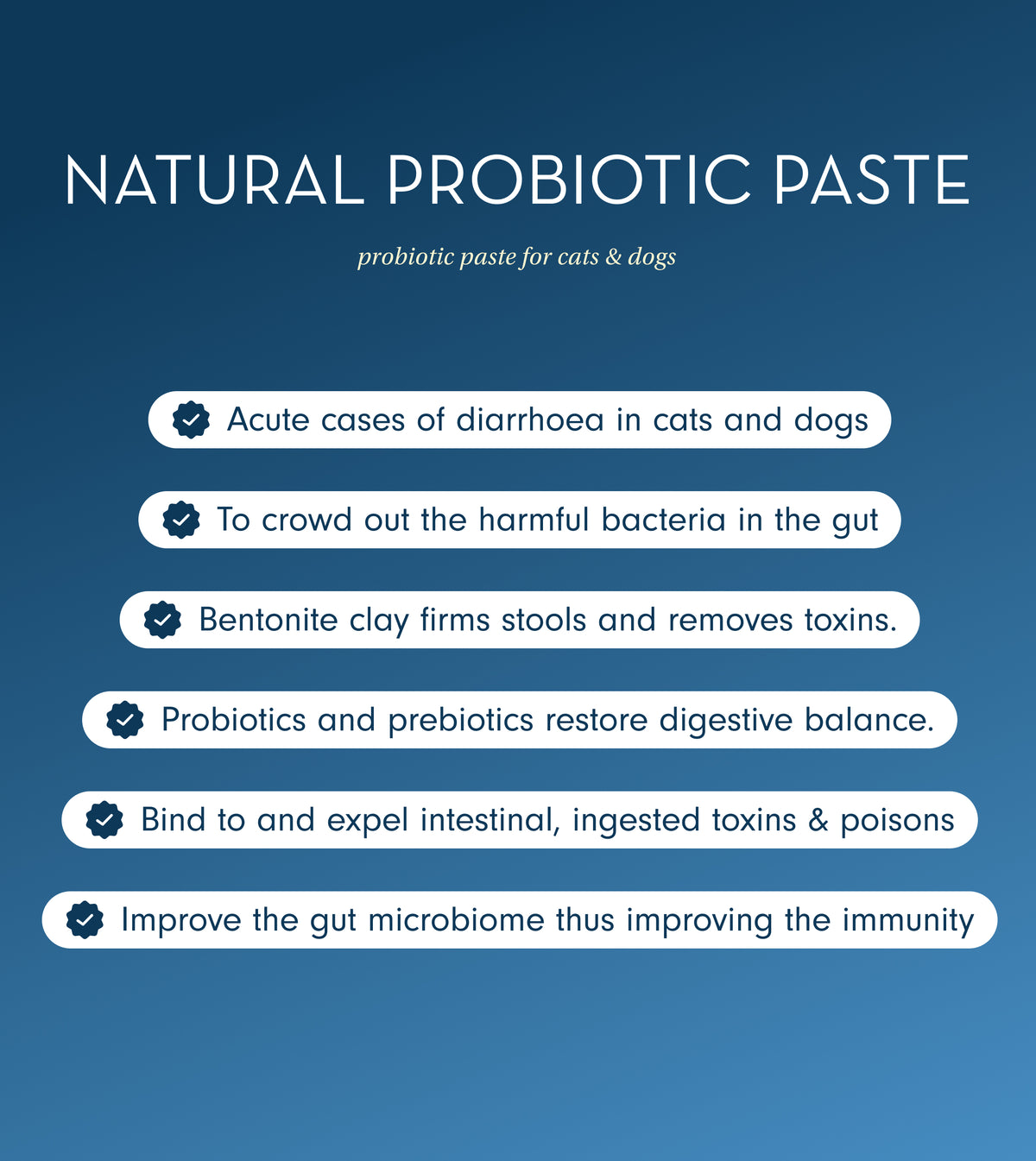 Natural Probiotic Paste for Dogs &amp; Cats with Diarrhoea