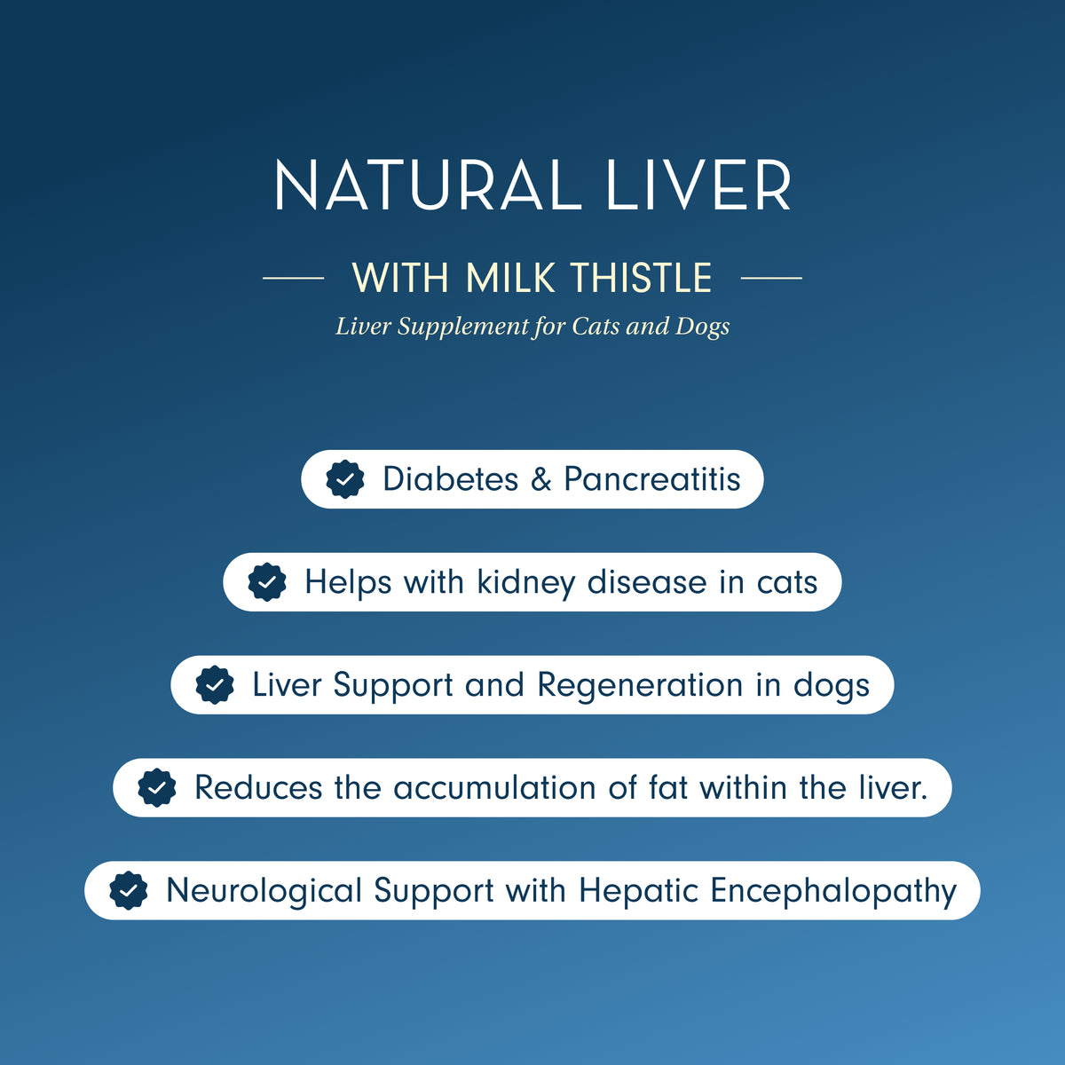 Natural Liver Supplement with Milk Thistle for Dogs &amp; Cats