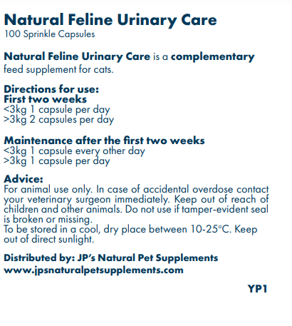 natural supplement for feline cystitis