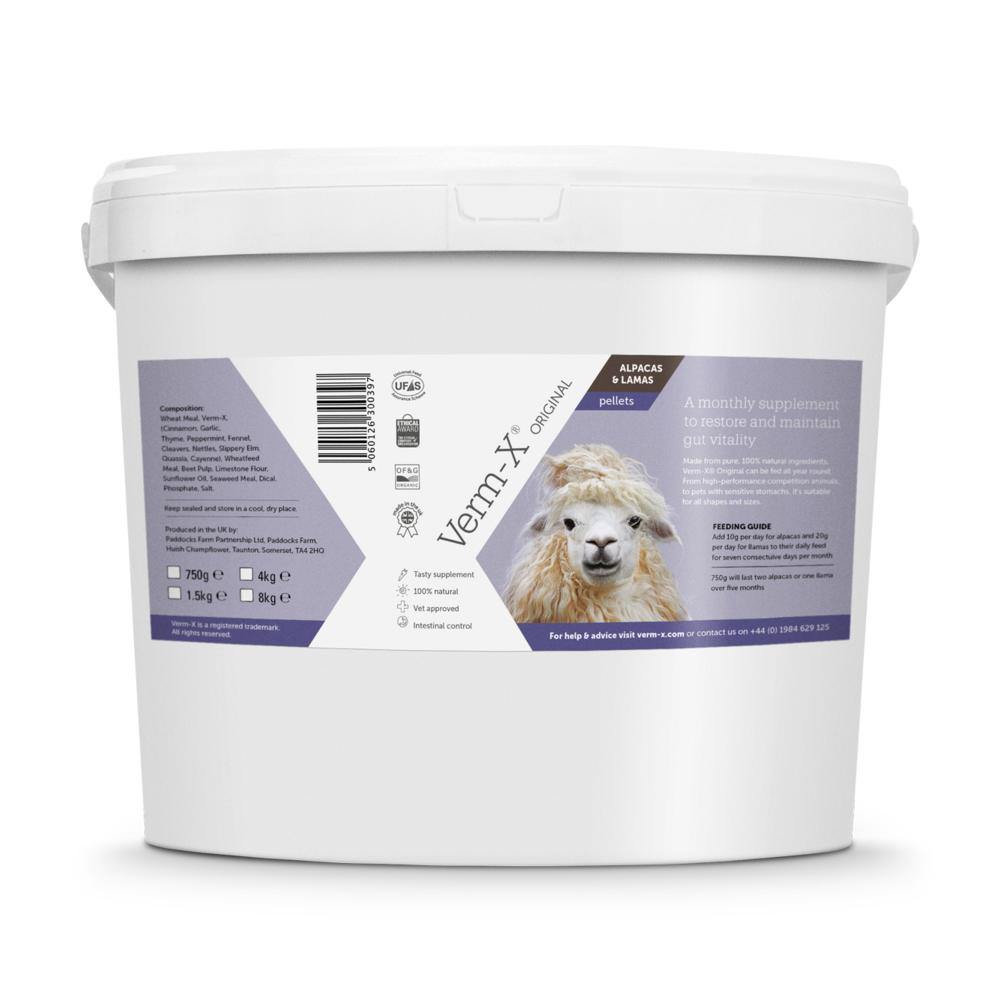 Verm-X Pellets for Alpacas &amp; Llamas - JP Holistic Nutrition 